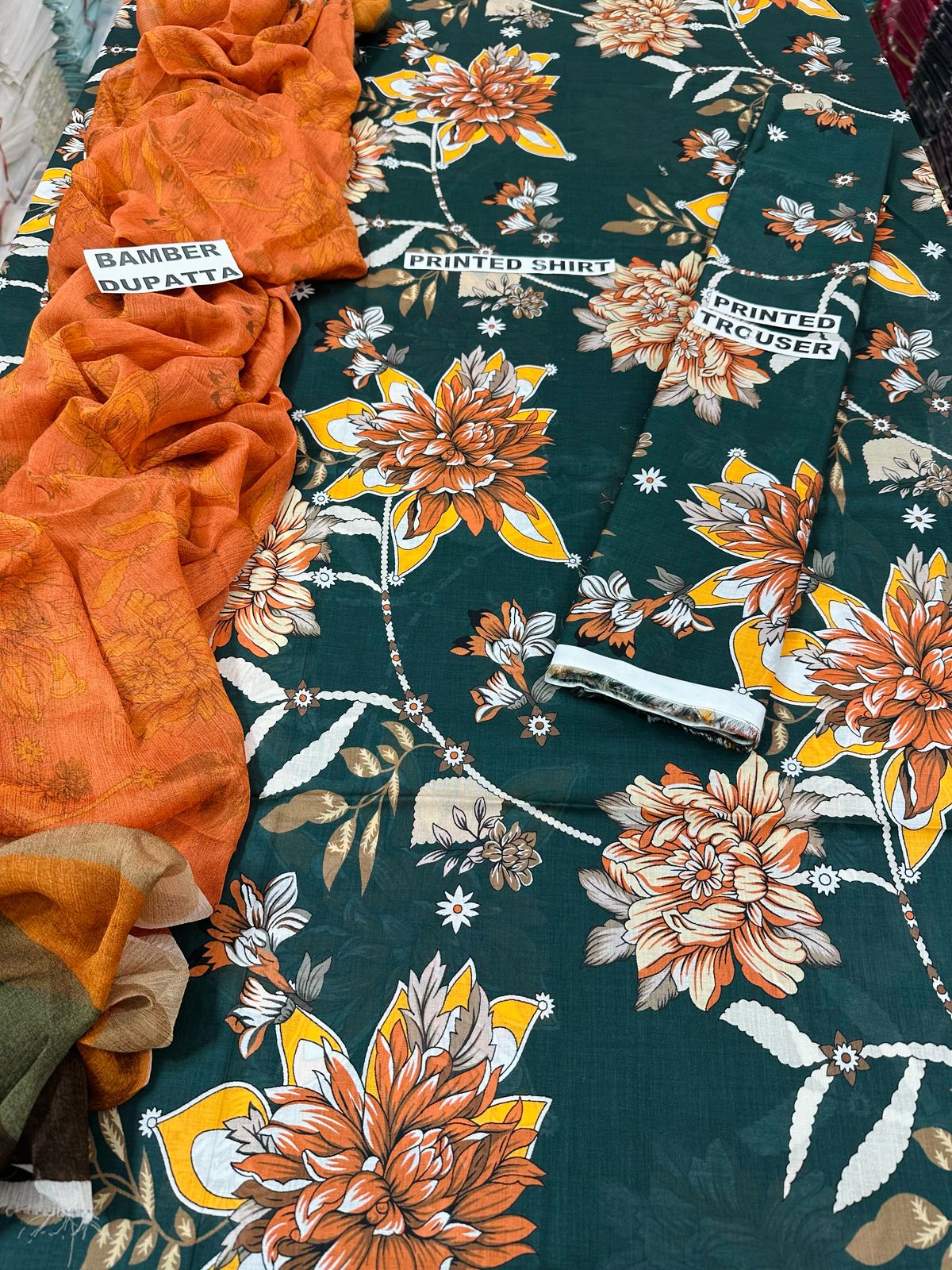 VOL 84 | DS 07 | DIGITAL PRINTED LAWN 3PC BAMBER DUPATTA
