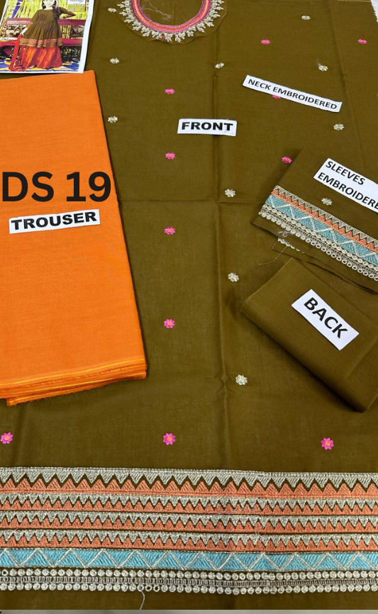 | DS 19 |KIDS EMBROIDERED LAWN 2PC