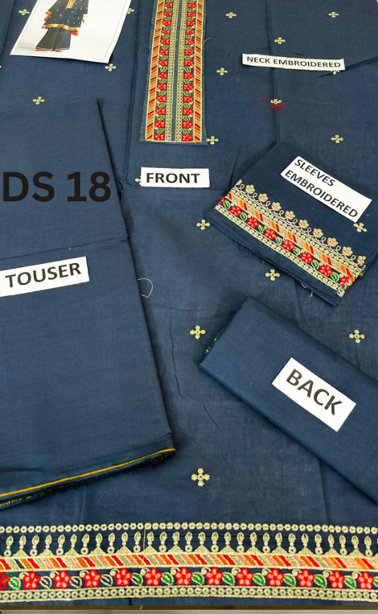 | DS 18 |KIDS EMBROIDERED LAWN 2PC