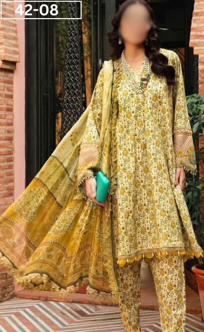 VOL 42 | DS 08 | BANA DORIA LAWN 3PC