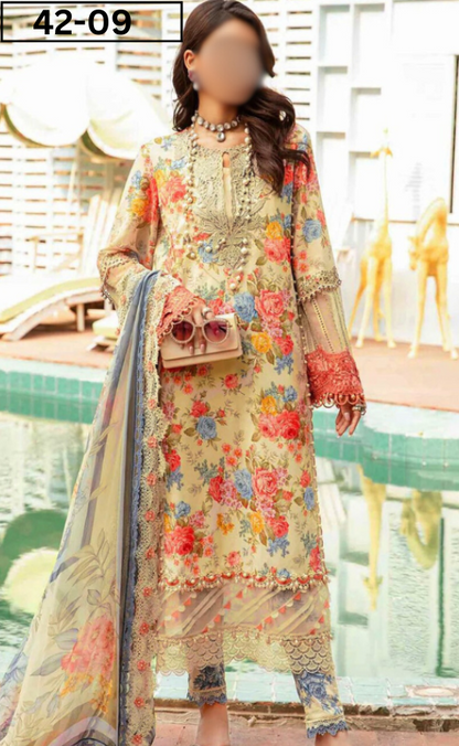 VOL 42 | DS 09 | BANA DORIA LAWN 3PC