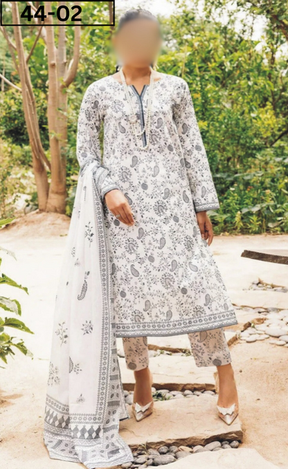 VOL 44 | DS 02 | DIGITAL PRINTED LAWN 3PC