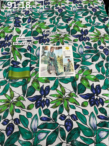 VOL 91 | DS 18 | DIGITAL PRINTED LAWN 3PC LAWN DUPATTA