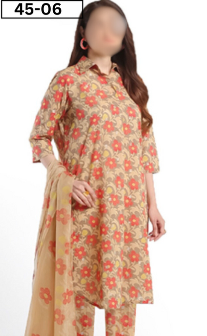 VOL 45 | DS 06 | DIGITAL PRINTED LAWN 3PC