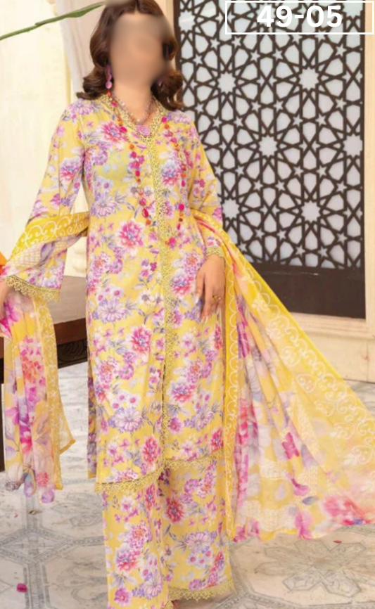 VOL 49 | DS 05 | DIGITAL PRINTED LINEN 3PC