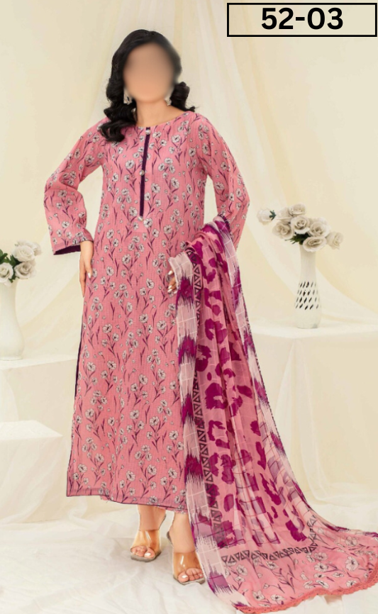 VOL 52 | DS 03 | DIGITAL PRINTED LINEN 3PC