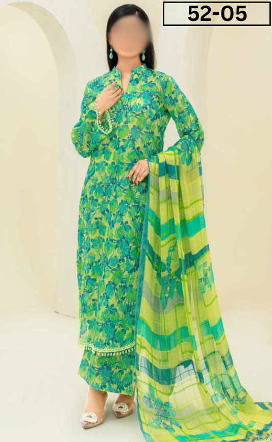 VOL 52 | DS 05 | DIGITAL PRINTED LINEN 3PC