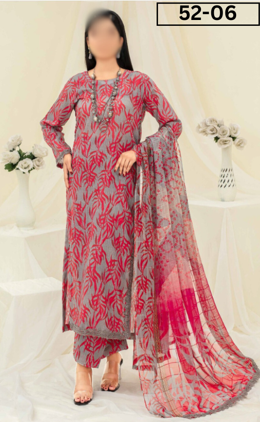 VOL 52 | DS 06 | DIGITAL PRINTED LINEN 3PC