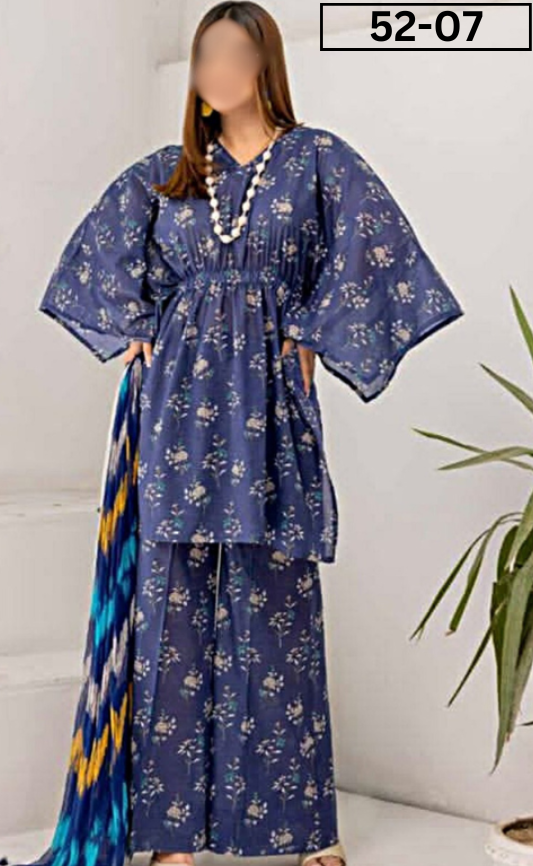 VOL 52 | DS 07 | DIGITAL PRINTED LINEN 3PC
