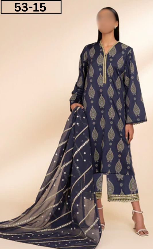 VOL 53 | DS 15 | DIGITAL PRINTED LINEN  3PC
