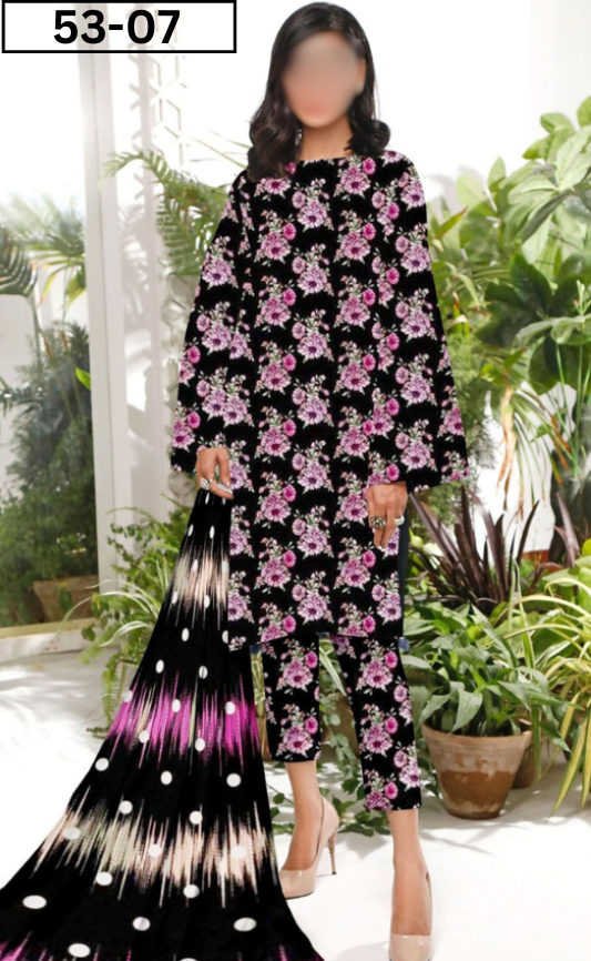 VOL 53 | DS 07 | DIGITAL PRINTED LINEN  3PC