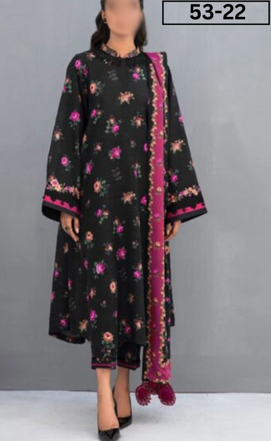 VOL 53 | DS 22 | DIGITAL PRINTED LINEN  3PC