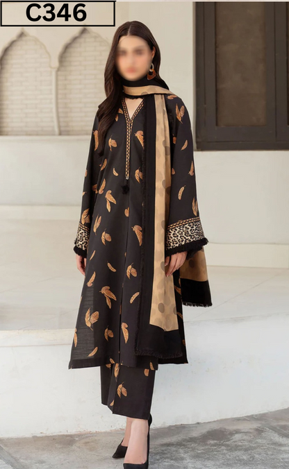 MIRHA | DS C346 | BANA DORA DIGITAL PRINTED LAWN 3PC