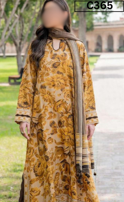 MIRHA | DS C365 | BANA DORA DIGITAL PRINTED LAWN 3PC