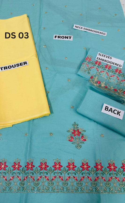 | DS 03 |KIDS EMBROIDERED LAWN 2PC