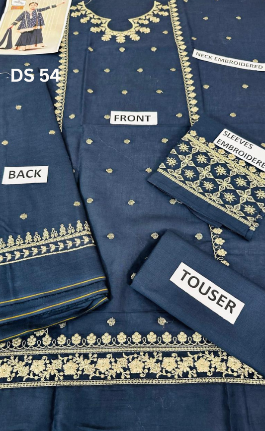 | DS 54 |KIDS EMBROIDERED LAWN 2PC