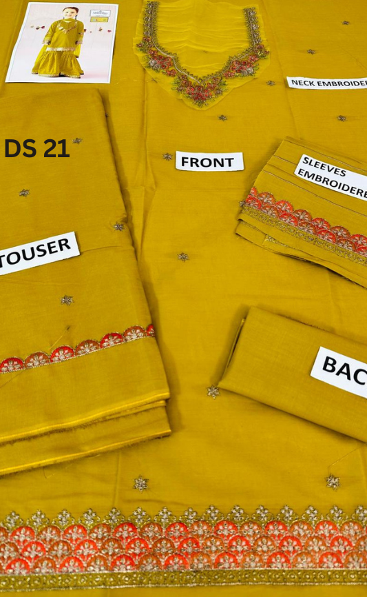 | DS 21 |KIDS EMBROIDERED LAWN 2PC