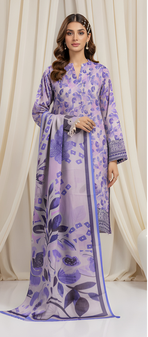 VOL 260 | DS 04 | Madham By Lala | DIGITAL PRINTED LAWN THREE PIECES