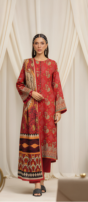 VOL 260 | DS 08 | Madham By Lala | DIGITAL PRINTED LAWN THREE PIECES