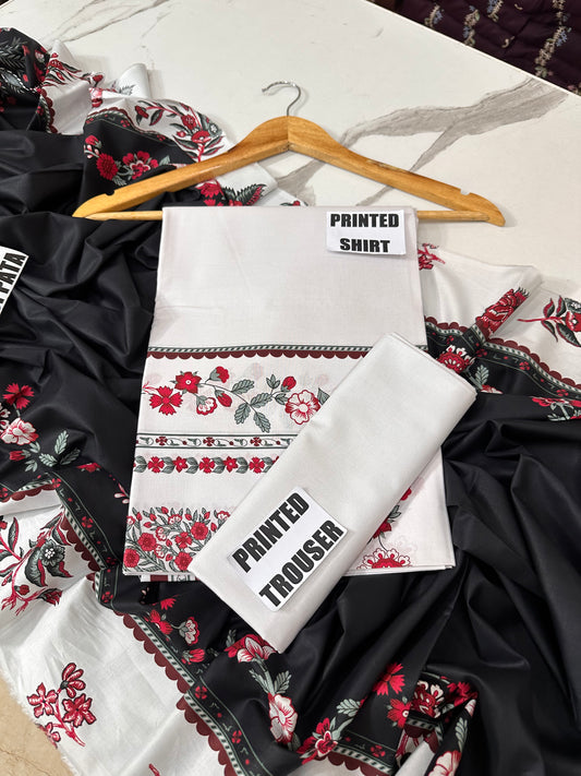 VOL 276 | DS 02 | SHANAYA By Maira | DIGITAL PRINTED 3PC STONE COTTON SHIRT, PRINTED TROUSER, PRINTED STONE COTTON DUPATTA