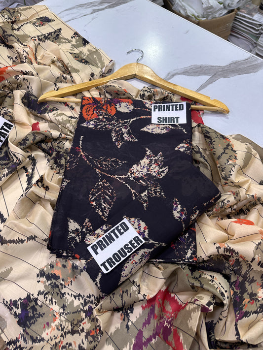VOL 247 | DS 15 | DIGITAL PRINTED LAWN THREE PIECES VOIL LAWN DUPATTA