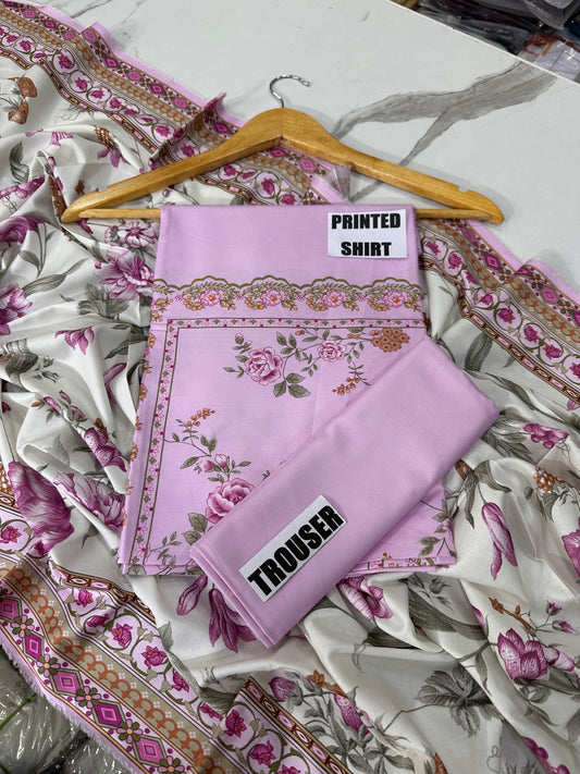 VOL 274 | DS 10 | NIRVANA | DIGITAL PRINTED 3PC STONE LINEN SHIRT, PRINTED TROUSER, PRINTED STONE LINEN DUPATTA